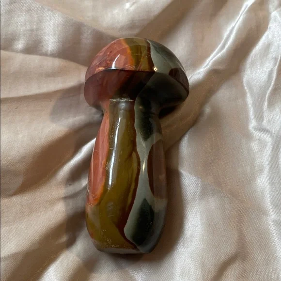 Ocean Jasper Crystal Mushroom Decor - Picture 3 of 5